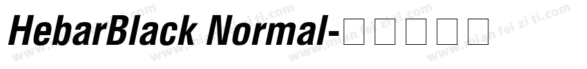 HebarBlack Normal字体转换